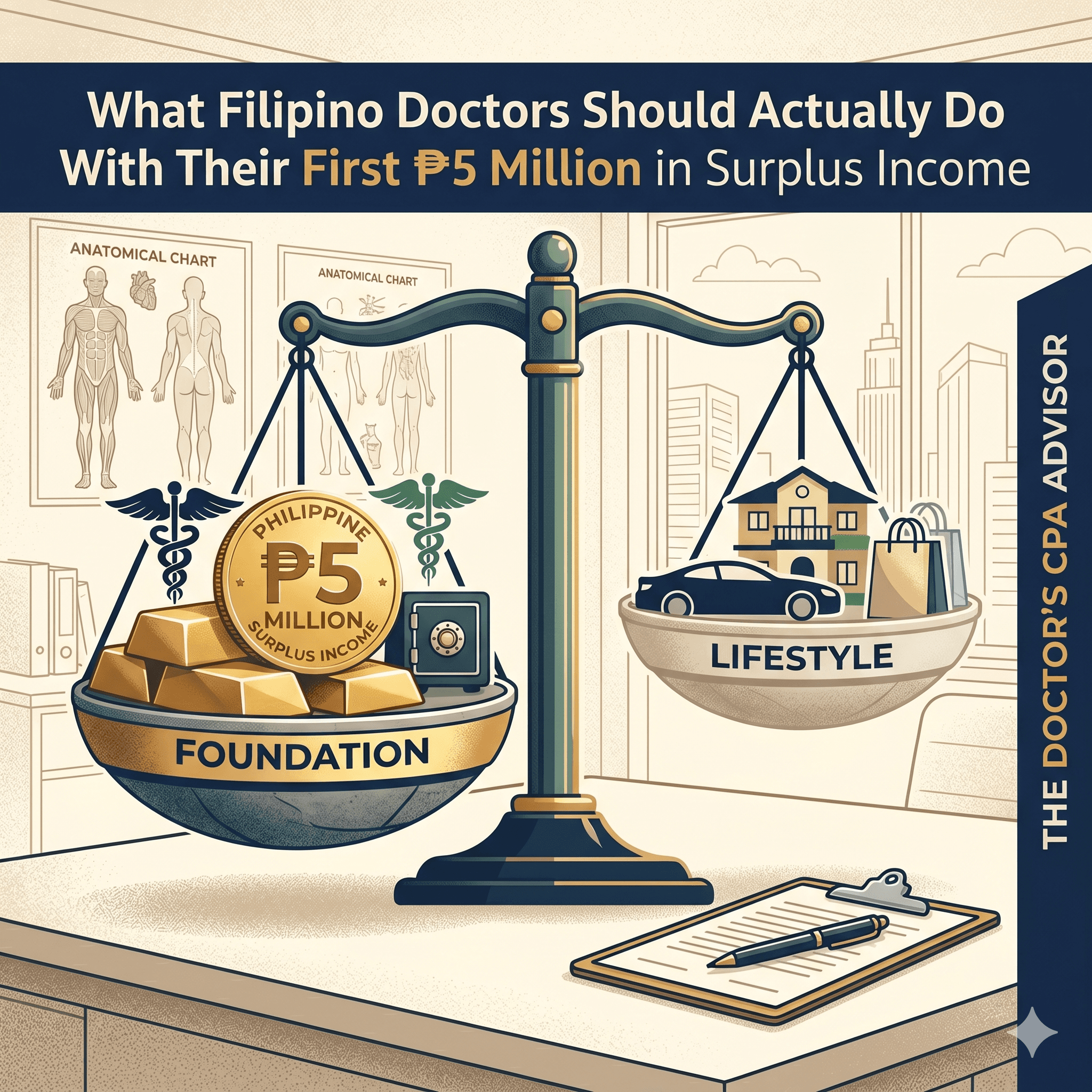 Filipino doctor wealth planning — foundation before lifestyle